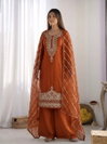 Nsr 892 Fendy Silk Embroidery Beads Work Plazo Suits